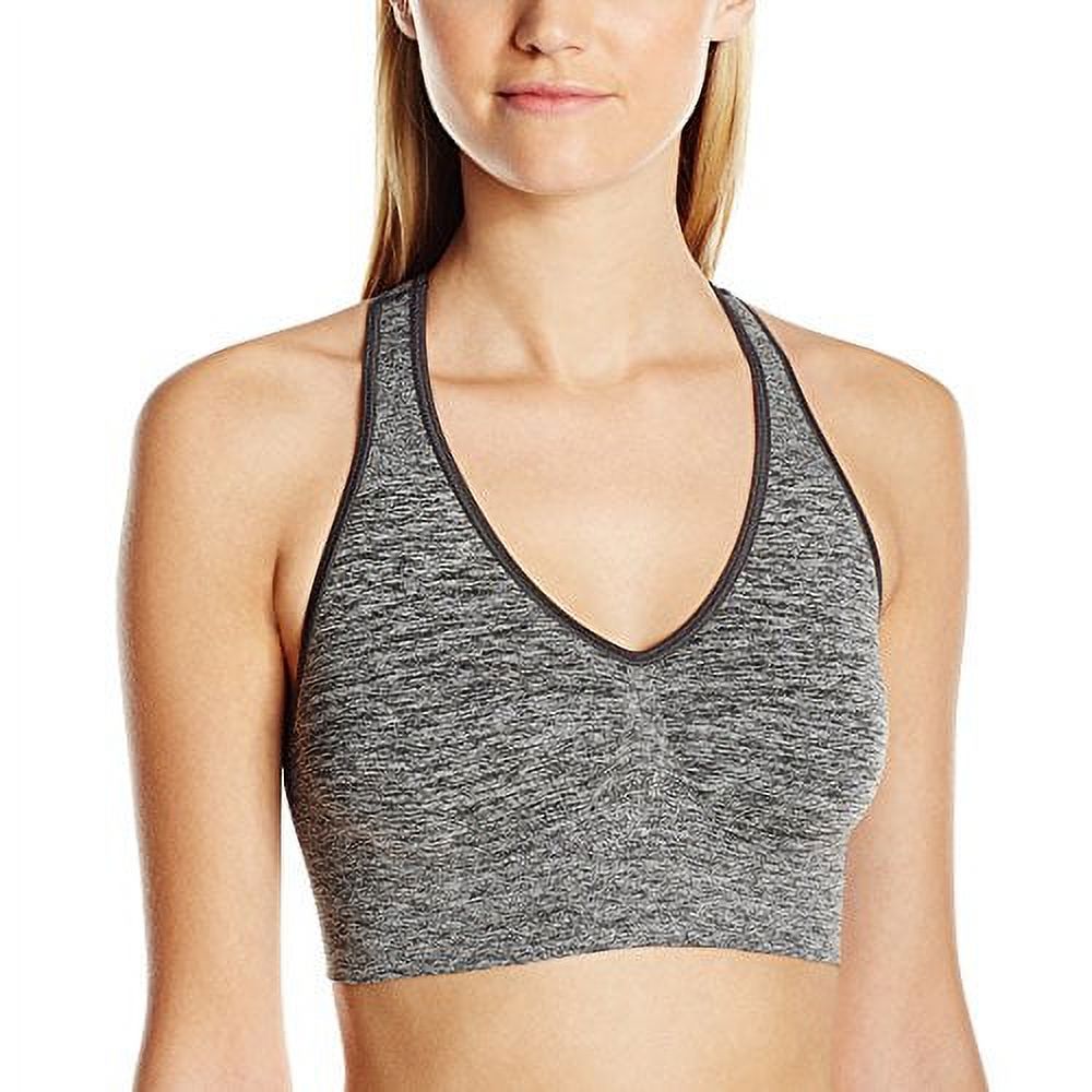 Hanes Get Cozy Racerback Pullover ComfortFlex Fit® Wirefree Bra Gravel Grey Heather M Women's